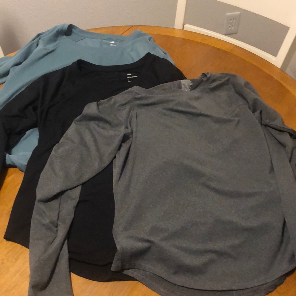3 Long Sleeve Workout Tops